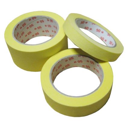 interiérová krepová maskovací páska na krátkodobou ochranu před nátěry, do 60 stupňů C, 50bm