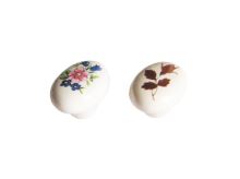 nábytková retro úchytka, porcelánová knobka 1801, ovál 30 / 22mm
