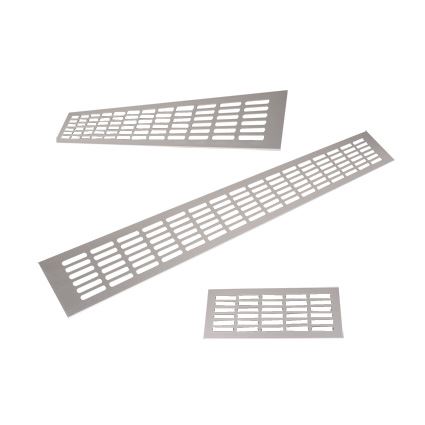 mreža hliníková vetracia nábytková, farba F1, šírka 150mm