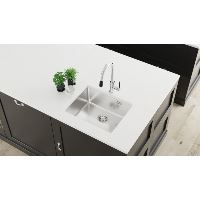Nerezový jednodřez bez odkapávače OLFATO 550, do skříňky šíře 60 cm, 550x505x200 mm (3)