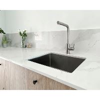 Stojánková baterie s otočným ramenem, výsuvná, nerezová, BONA IV (2)