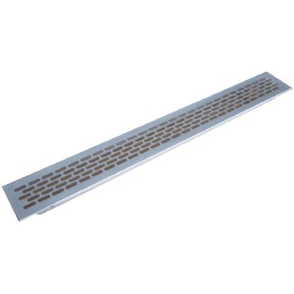 mříž hliníková větrací nábytková, šířka 60mm, délka 484mm