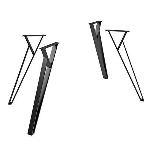 stylová moderní noha ke stolům TOKYO, výška 71 cm, černá perlička, 4 nohy v setu
