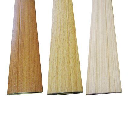 podlahový přechodový profil samolepící, hliník s PVC folií dřevo, šíře 38mm