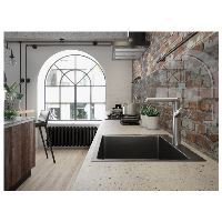 Nerezový jednodřez bez odkapávače MARMARA 590, do skříňky šíře 60 cm, 590x510x200 mm (2)