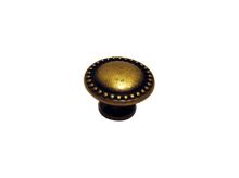nábytková retro úchytka, kovová knobka 24222, staromosaz, prům. 30mm nábytková retro úchytka, kovová knobka 24222, staromosaz, prům. 30mm
