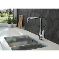 Nerezový dřez s odkapávačem a vaničkou EGERIA 580, do skříňky šíře 60 a 70 cm, 580x440x200 mm (1)