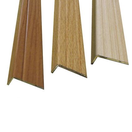 ochranná lišta na hranu schodu samolepící, profil 24 x 10 mm, délka 0,9m, folie dřevo