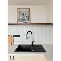 Granitový dřez s odkapávačem MERKUR 760, do skříňky šíře 50 cm (2)