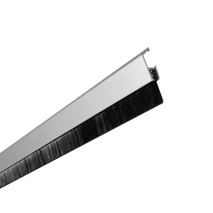 bytový těsnící kartáč s neviditelným uchycením kovové lišty pod dveře, IDS, 1 m, výška mezery 18mm
