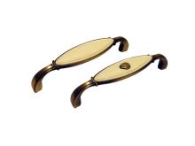 nábytková retro úchytka kombinovaná, madlo bronz - slonová kost, rozteč 96mm nábytková retro úchytka kombinovaná, madlo bronz - slonová kost, rozteč 96mm