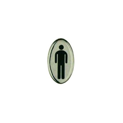 logoprint, samolepící rozlišovač, označení na dveře  – WC panáček, panenka ovál
