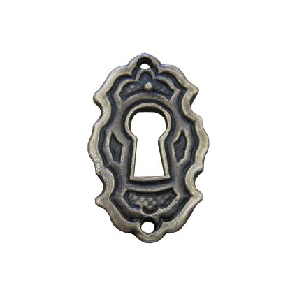 retro rozeta pre nábytkový kľúčik, SK6, bronz