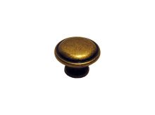 nábytková retro úchytka, kovová knobka 24221, staromosaz, prům. 30mm nábytková retro úchytka, kovová knobka 24221, staromosaz, prům. 30mm